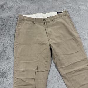 Polo Ralph Lauren Pants Mens 38x32 Khaki Classic Fit Chinos Casual Dress Cotton